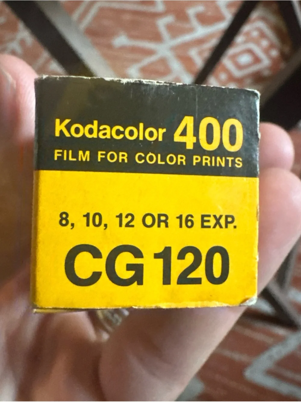 Vtg Kodak Kodacolor 400 Fast Color Negative Film, CG120, Exp 08/1981